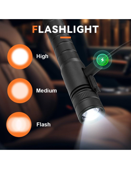 Kit de Emergencia SINSEN 4-en-1: Rompedor de Ventanas y Linterna