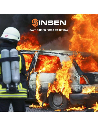 Kit de Emergencia SINSEN 4-en-1: Rompedor de Ventanas y Linterna