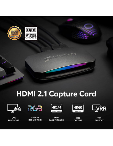 Tarjeta de Captura 4K60 AVerMedia GC553G2 HDMI 2.1, Baja Latencia