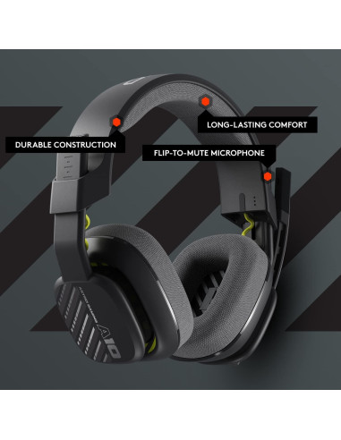 Auriculares de Diadema Astro A10 Gen 2 para Juegos - Negro