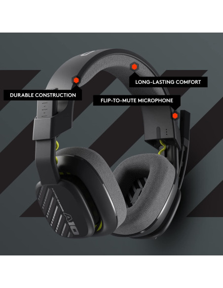 Auriculares de Diadema Astro A10 Gen 2 para Juegos - Negro