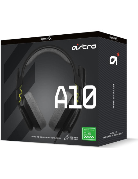 Auriculares de Diadema Astro A10 Gen 2 para Juegos - Negro