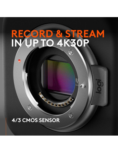 Cámara de Transmisión en Vivo Inalámbrica Logitech Mevo Core 4K