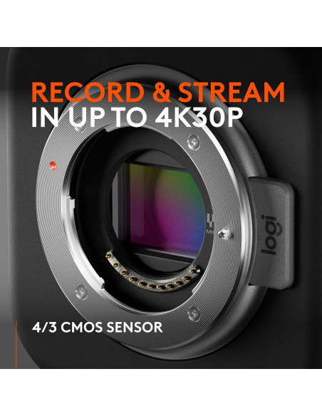 Cámara de Transmisión en Vivo Inalámbrica Logitech Mevo Core 4K