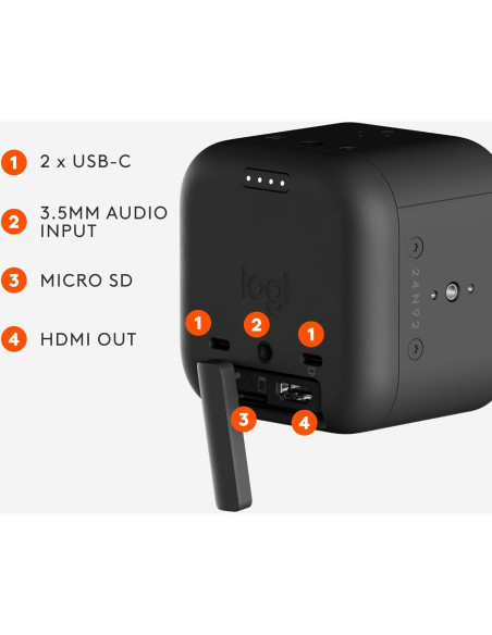 Cámara de Transmisión en Vivo Inalámbrica Logitech Mevo Core 4K