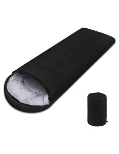 Saco de Dormir Favorland Ligero 3 Estaciones 5-20C Negro