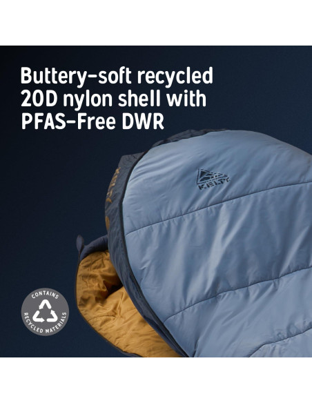 Saco de dormir Kelty Cosmic 20 Synthetic 3 estaciones 1.83 m