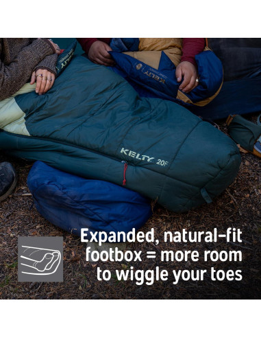 Saco de dormir Kelty Cosmic 20 Synthetic 3 estaciones 1.83 m