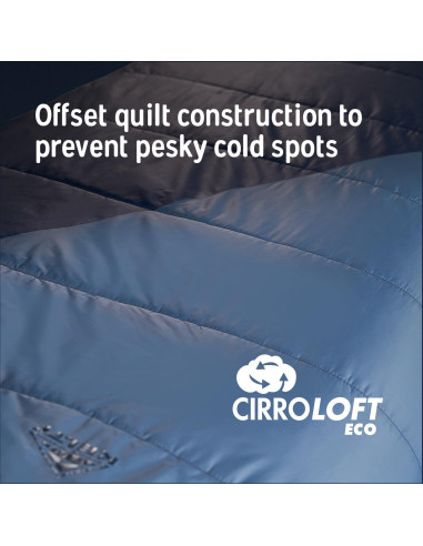 Saco de dormir Kelty Cosmic 20 Synthetic 3 estaciones 1.83 m