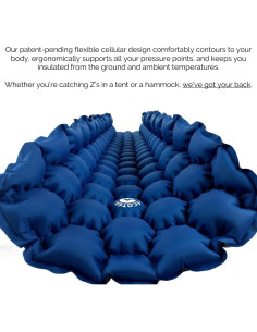 Colchoneta Inflable Ultraligera ECOTEK Hybern8 Verde Bosque 2