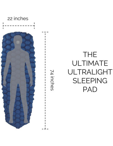 Colchoneta Inflable Ultraligera ECOTEK Hybern8 Verde Bosque