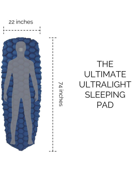 Colchoneta Inflable Ultraligera ECOTEK Hybern8 Verde Bosque