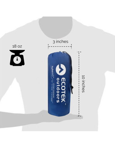 Colchoneta Inflable Ultraligera ECOTEK Hybern8 Verde Bosque