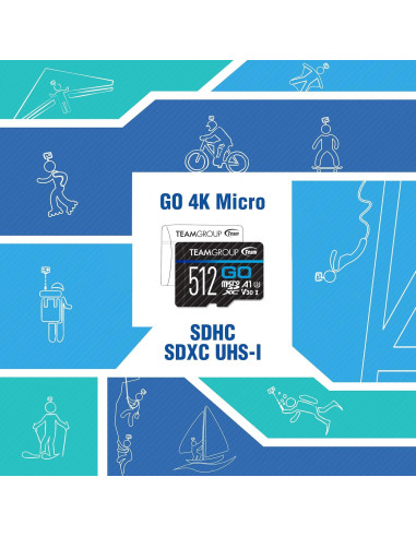 TEAMGROUP GO Tarjeta Micro SDXC 64GB 3 Pack UHS-I U3 V30