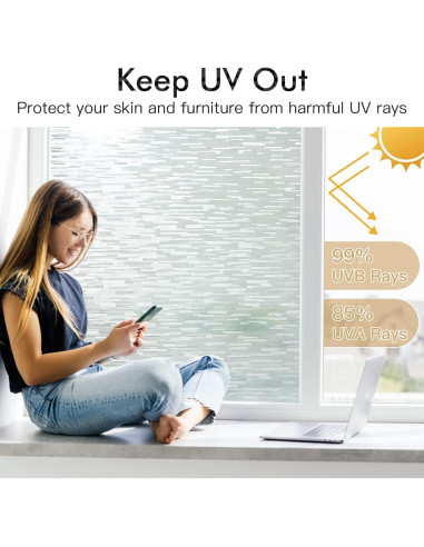 Película de Privacidad Haton 30x200 cm Vinilo Estático UV