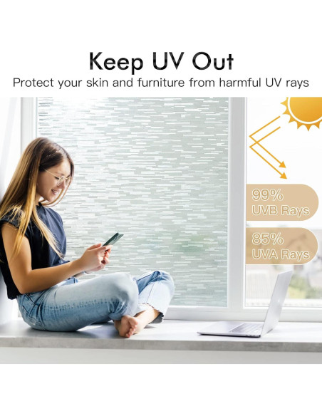 Película de Privacidad Haton 30x200 cm Vinilo Estático UV