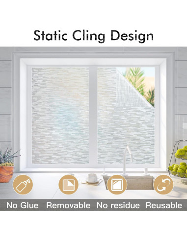 Película de Privacidad Haton 30x200 cm Vinilo Estático UV