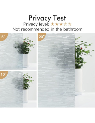 Película de Privacidad Haton 30x200 cm Vinilo Estático UV