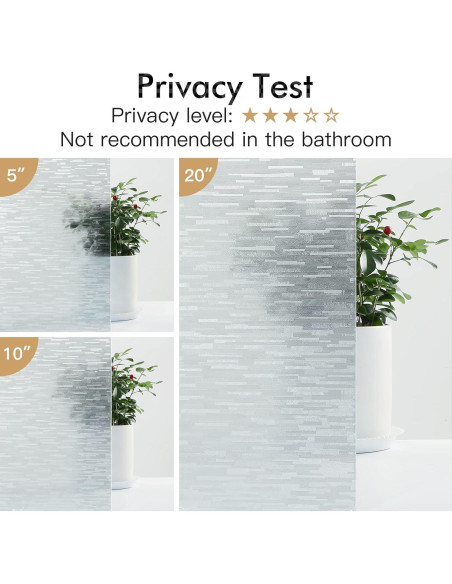 Película de Privacidad Haton 30x200 cm Vinilo Estático UV