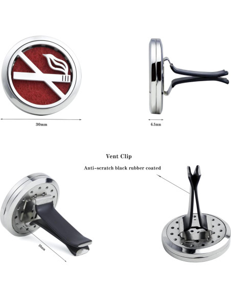 Difusor de Aceite Esencial para Auto AZNECK 30mm Inoxidable