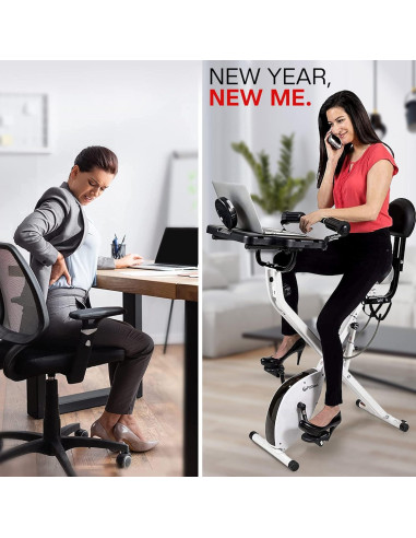 Bicicleta Escritorio FitDesk 3.0 Ajustable - Soporta 136 kg