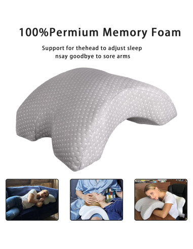 Almohada de Abrazo ALEVMOOM para Parejas Espuma de Memoria 36x38cm