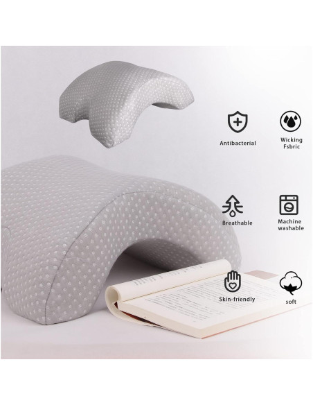 Almohada de Abrazo ALEVMOOM para Parejas Espuma de Memoria 36x38cm