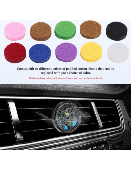 2 Clips de Ventilación KVAEY para Difusor de Auto - Negro