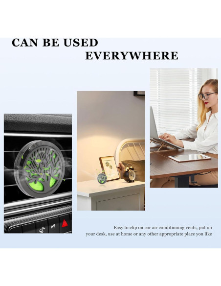 2 Clips de Ventilación KVAEY para Difusor de Auto - Negro