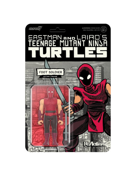 Figura de Acción Super7 TMNT Soldado Pie Color Cómic 3.75"