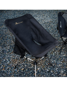 Silla de Camping Plegable MOON LENCE CH21P 400Lbs Negra 2
