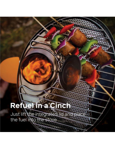 Parrilla Portátil BioLite GRA para CampStove 2 - Acero Inoxidable