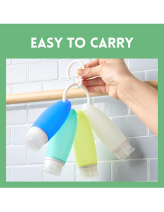 Paquete de 4 Botellas de Silicona Doico 88ml a Prueba de Fugas 2