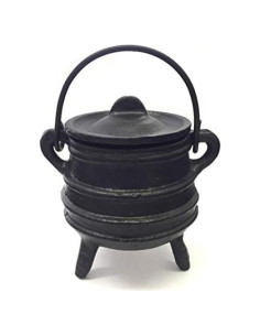 Caldero de Hierro Fundido New Age Imports 10.16 cm con Mango y Tapa
