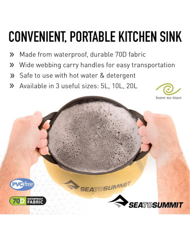 Fregadero Plegable 5L Sea to Summit - Nylon Impermeable