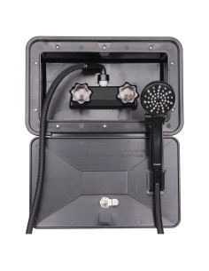 Kit de Ducha Exterior Awelife para RV y Camper, Negro