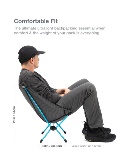 Silla de Camping Ultraligera Helinox Chair Zero Negra 0.5kg