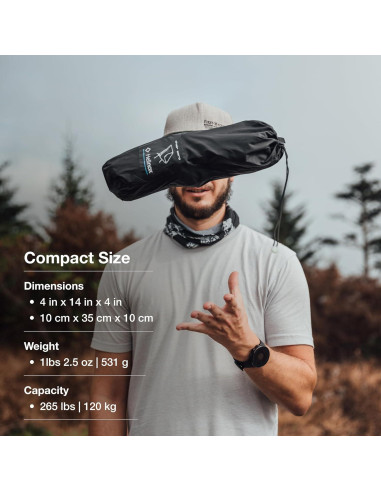 Silla de Camping Ultraligera Helinox Chair Zero Negra 0.5kg