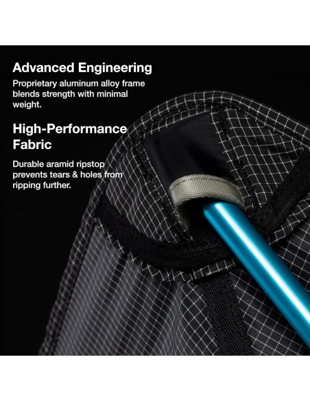 Silla de Camping Ultraligera Helinox Chair Zero Negra 0.5kg