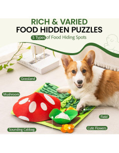 Alfombra de Olfateo Mewoo para Perros y Gatos 40.6x40.6cm 2