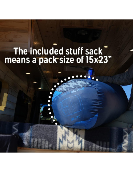 Saco de Dormir Kelty Tru.Comfort Doble 20 para 2 Personas