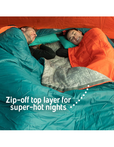 Saco de Dormir Kelty Tru.Comfort Doble 20 para 2 Personas