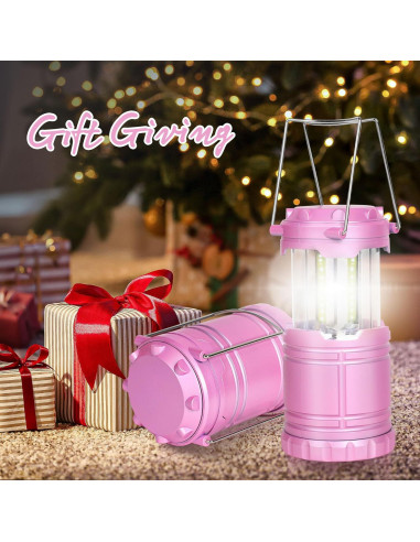 Linterna de Camping LED Rosa SEAMAGIC 250 Lúmenes Portátil