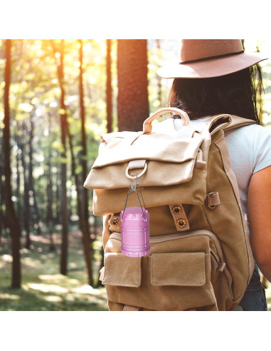 Linterna de Camping LED Rosa SEAMAGIC 250 Lúmenes Portátil