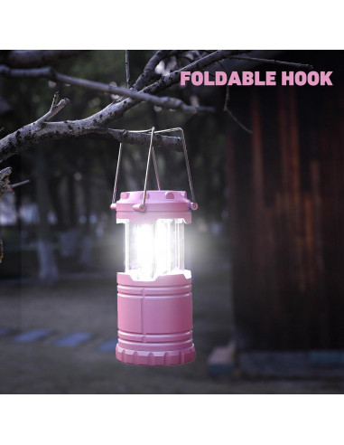 Linterna de Camping LED Rosa SEAMAGIC 250 Lúmenes Portátil