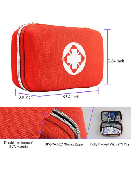 Kit de Primeros Auxilios 275 Piezas Angel Wish para Camping