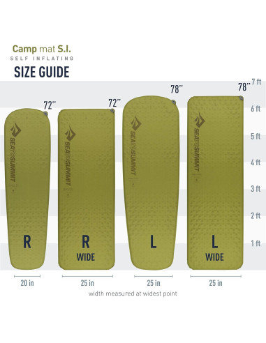 Colchón Espuma Autoinflable Sea to Summit Grande 200.7x63.5cm