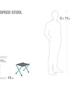 Silla Plegable Helinox Speed Stool Ultraligera Negra 100kg 2