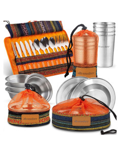 Juego de Utensilios de Acero Inoxidable Wealers para 4 Personas