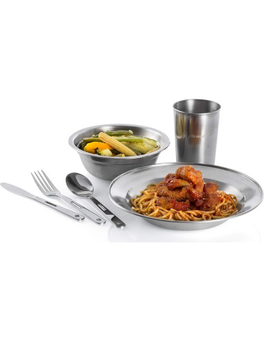 Juego de Utensilios de Acero Inoxidable Wealers para 4 Personas
